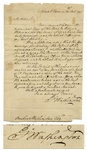 George Washington Autograph Letter Signed, With Bold Writing & Signature -- Washington Writes to His Nephew Bushrod Washington Regarding a Singular Oddity in His Land Holdings